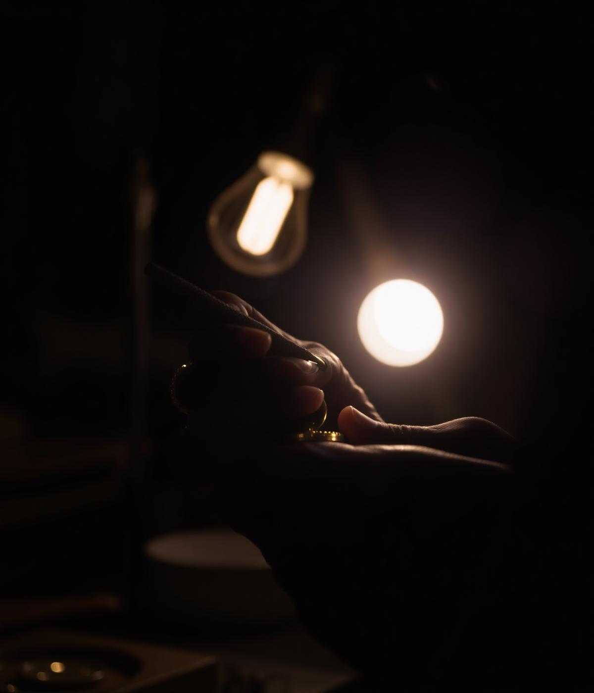 Craftsman working on jewellery